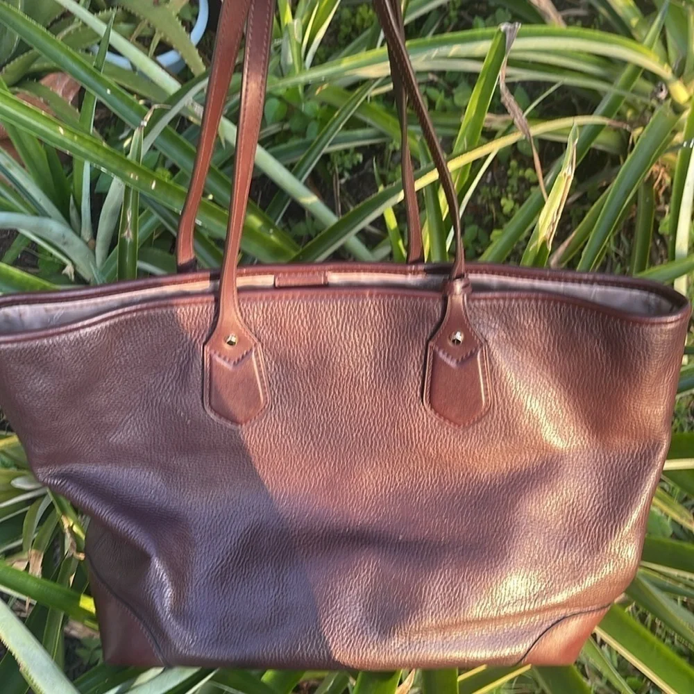MICHAEL KORS Eva pebbled leather tote bag barolo